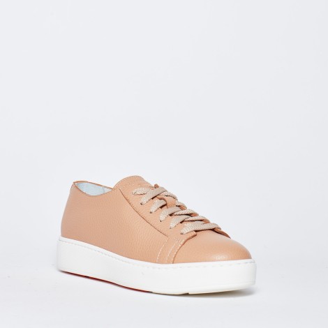 <p>Sneakers in pelle beige</p>