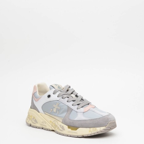 Sneakers in camoscio grigio