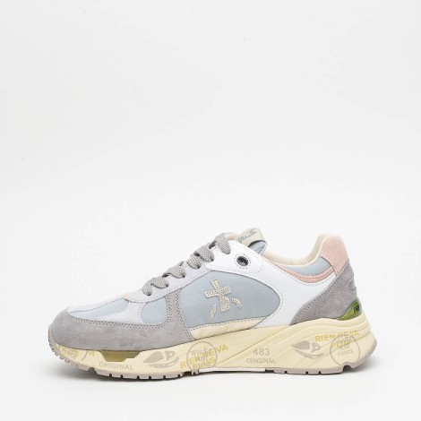 Sneakers in camoscio grigio