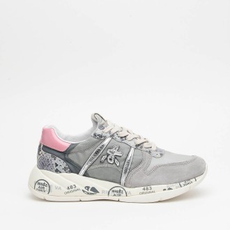 Sneakers in camoscio grigio