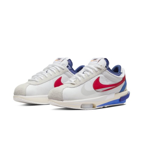 Nike Cortez 4.0 Sacai White University Red Blue