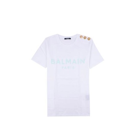 T-SHIRTenbsp;BIANCA IN COTONE CON LOGO BALMAIN