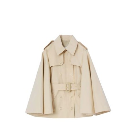 TRENCH COAT IN COTONE CON MANICHE SVASATE