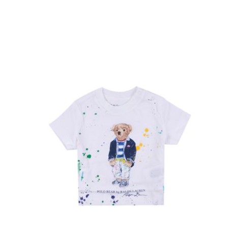 T-SHIRT POLO BEAR SCHIZZI DI VERNICE