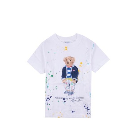 T-SHIRT POLO BEAR SCHIZZI DI VERNICE