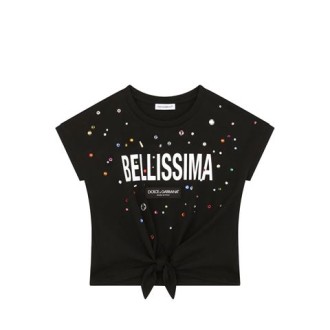 T-SHIRT IN JERSEY STAMPA BELLISSIMA TERMOSTRASS