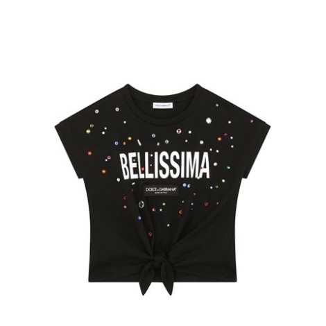 T-SHIRT IN JERSEY STAMPA BELLISSIMA TERMOSTRASS