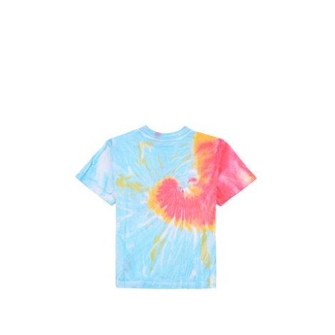 T-SHIRT IN JERSEY STAMPA TIE DYE LOGO DG