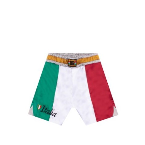 BERMUDA JOGGING IN RASP DG LOGO ITALIA