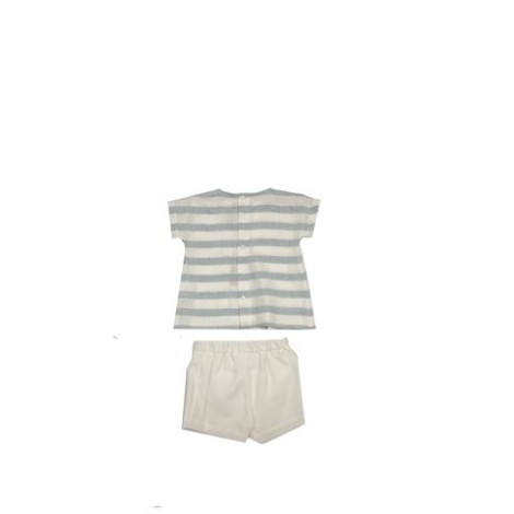 T-SHIRT E SHORTS IN LINO