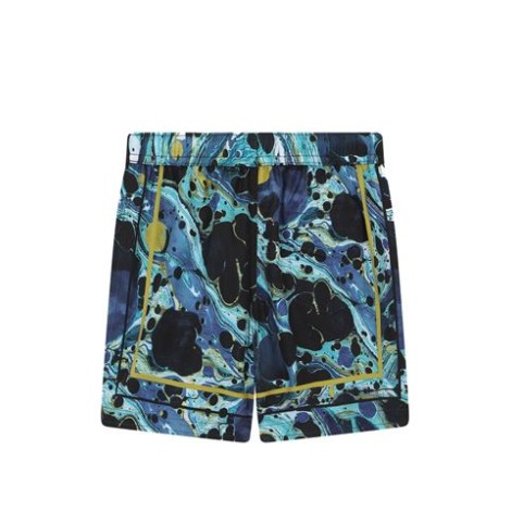 BOXER DA MARE IN NYLON STAMPA MARMORIZZATA