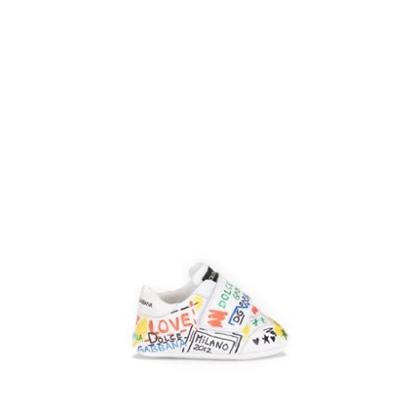 SNEAKERS A STRAPPO CON STAMPA SCRITTE