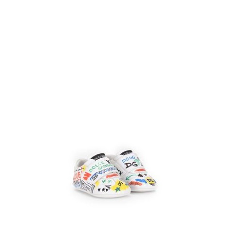 SNEAKERS A STRAPPO CON STAMPA SCRITTE