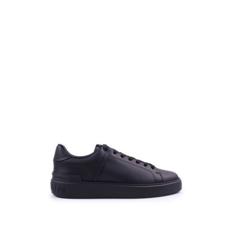 SNEAKERS B-COURT NERE IN PELLE LISCIAenbsp;