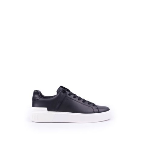 SNEAKERS B-COURT NERE IN PELLE LISCIAenbsp;