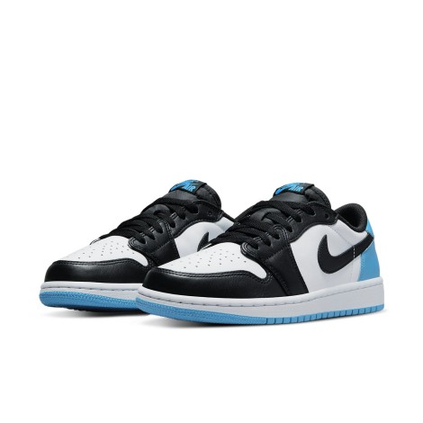 Jordan 1 Low Black Dark Powder Blue (W)