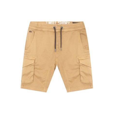 Pantaloncino Cargo Jogger Beige in Cotone