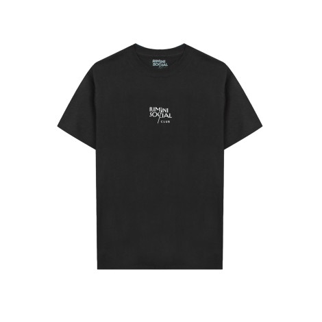 T-shirt Vertical Nera in Cotone