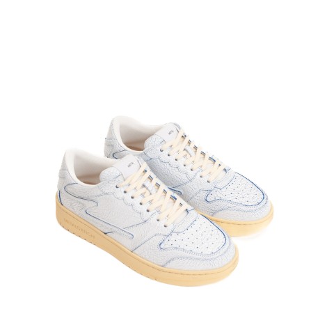 Sneaker Metal Margom Bianca in Pelle