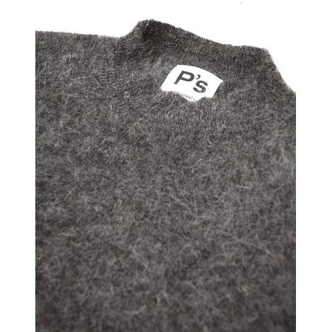 Maglione Over Brushed Grigio in Cashmere