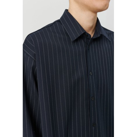 Camicia a maniche lunghe Damon Stripes Blu