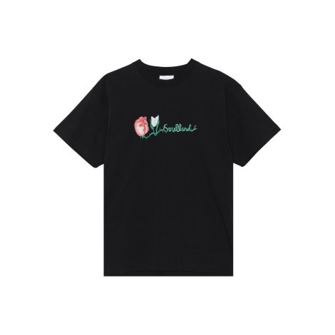 T-Shirt Flower Logo Nera