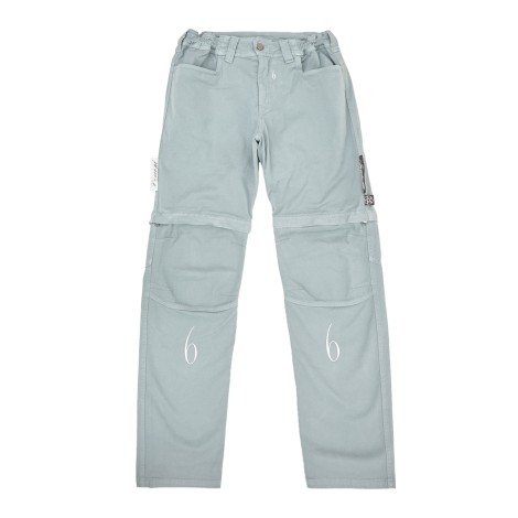 Pantalone Cargo 6 Zip Petrolio