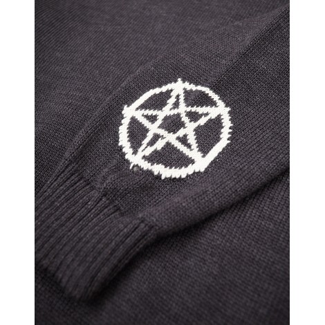 Maglione Pentagram Nero Lana Vergine