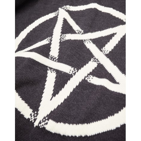 Maglione Pentagram Nero Lana Vergine