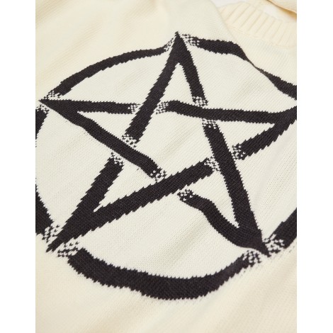 Maglione Pentagram Beige Lana Vergine