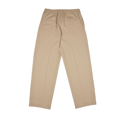 Pantalone Loose Beige in misto Lana