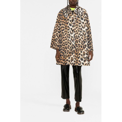 GANNI Cappotto leopardato