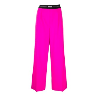 MSGM Pantaloni gamba ampia