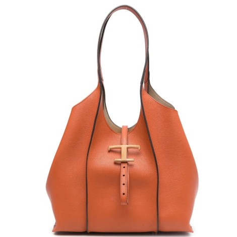 TOD'S BORSA SHOPPING TIMELESS IN PELLE PICCOLA - ARANCIO