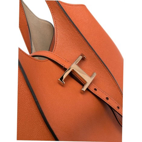 TOD'S BORSA SHOPPING TIMELESS IN PELLE PICCOLA - ARANCIO