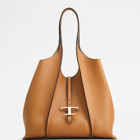 TOD'S BORSA SHOPPING TIMELESS IN PELLE MEDIA - MARRONE XBWTSBA0300Q8ES410