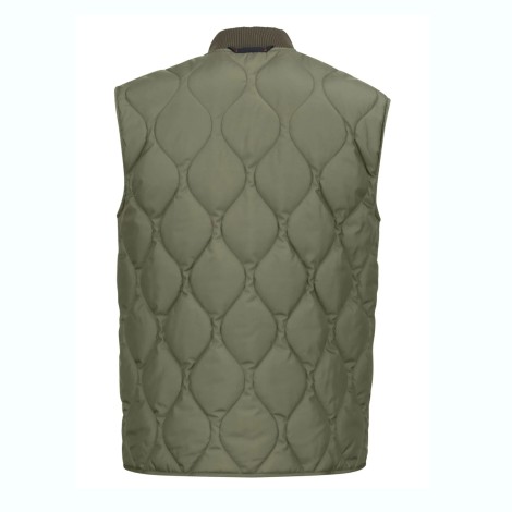 FAY GILET TRAPUNTATO VERDE NAM20452700SFCV605