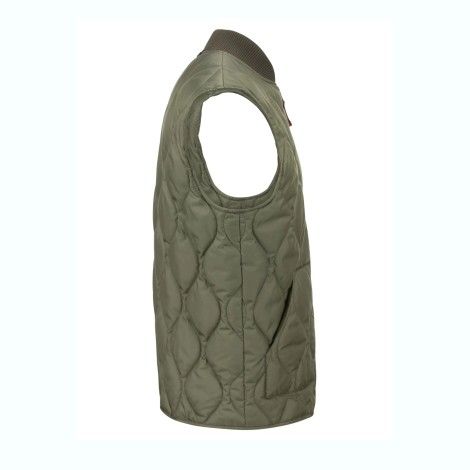 FAY GILET TRAPUNTATO VERDE NAM20452700SFCV605