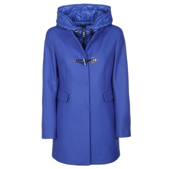 FAY CAPPOTTO CON CAPPUCCIO 1 GANCIO BLUETTE NAW59453430SGLU802