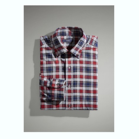 FAY CAMICIA IN FLANELLA NCMA1452580UMP061V