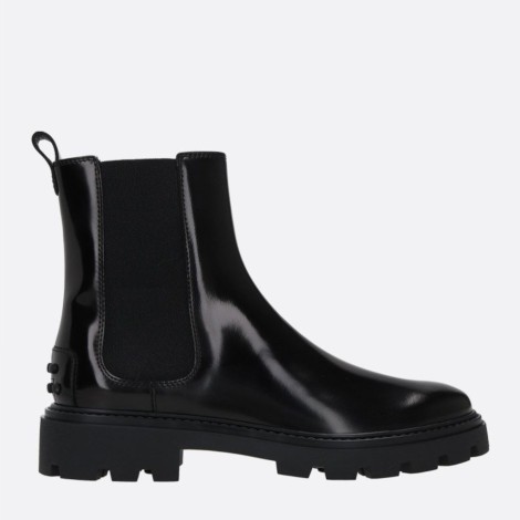 TOD'S CHELSEA BOOT IN PELLE - NERO XXW08J0GF90AKTB999