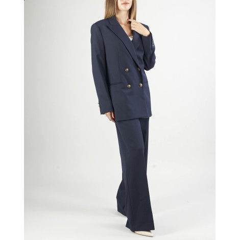 TWIN SET Giacca blazer doppiopetto in misto lana Twinset