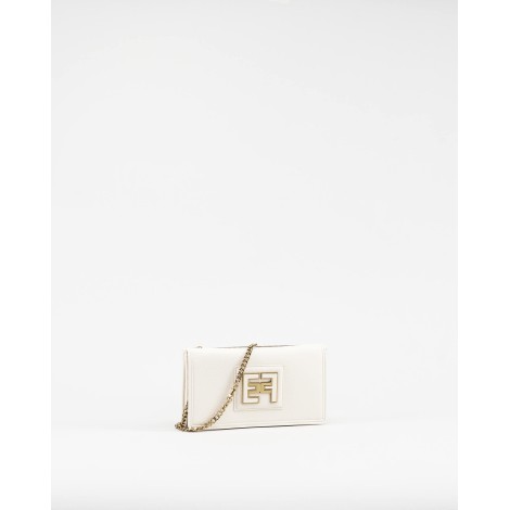 ELISABETTA FRANCHI Portafoglio trifold con logo Elisabetta Franchi