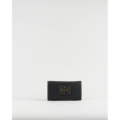 ELISABETTA FRANCHI Portafoglio trifold con logo Elisabetta Franchi