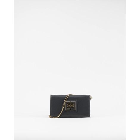 ELISABETTA FRANCHI Portafoglio trifold con logo Elisabetta Franchi