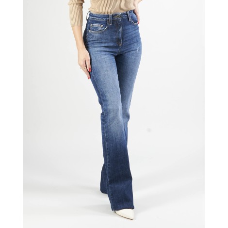 ELISABETTA FRANCHI Jeans a gamba lunga con zampa Elisabetta Franchi