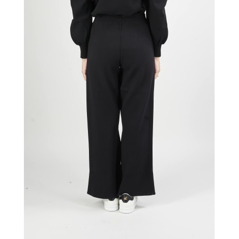 TWIN SET Pantaloni flare in maglia Twinset