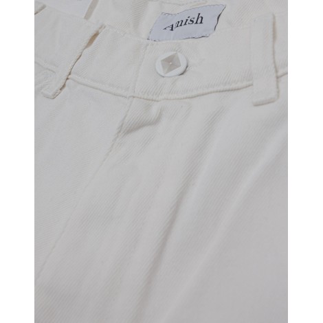 Pantaloncino Denim Bianco