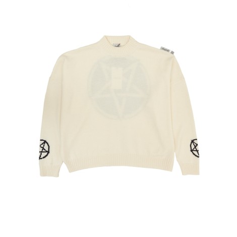 Maglione Pentagram Beige Lana Vergine