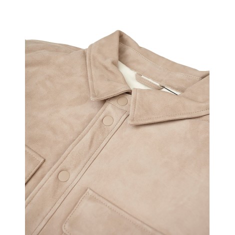 Giacca Bert Beige in Pelle